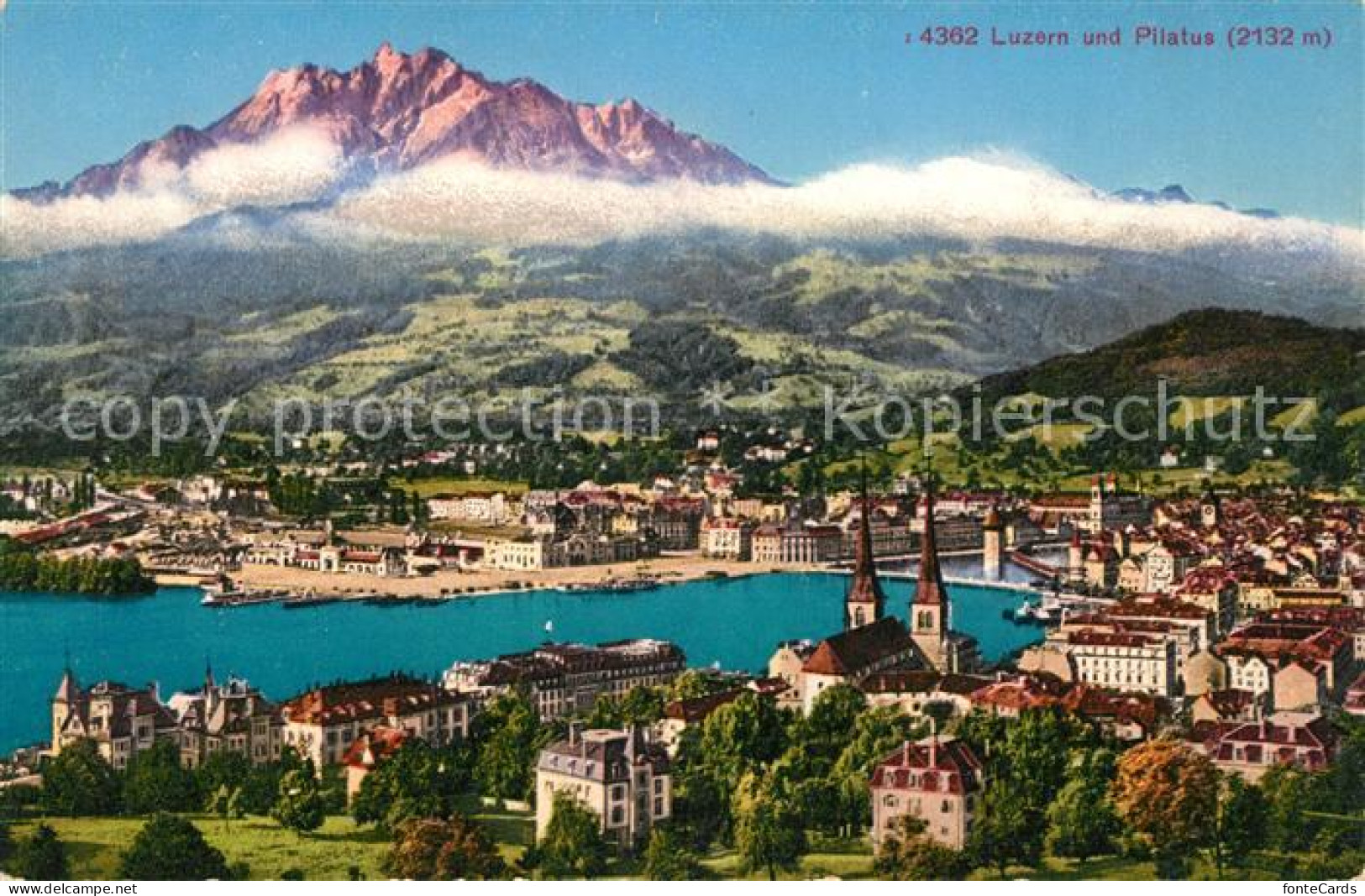 13114798 Luzern Vierwaldstaettersee Panorama Mit Blick Zum Pilatus Luzern - Altri & Non Classificati