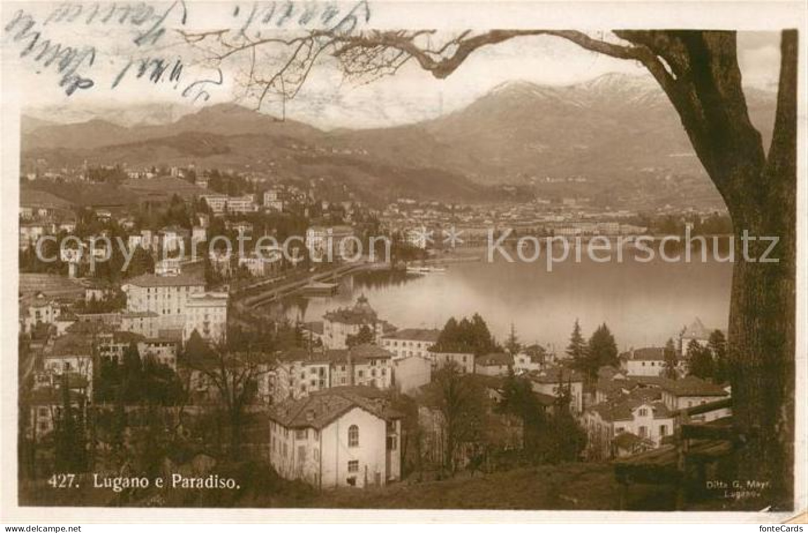 13114794 Lugano Lago Di Lugano Et Paradiso Alpes Lugano - Andere & Zonder Classificatie