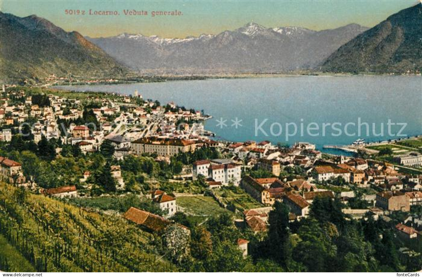 13114793 Locarno Lago Maggiore Veduta Generale Alpi Alpenpanorama Locarno - Autres & Non Classés