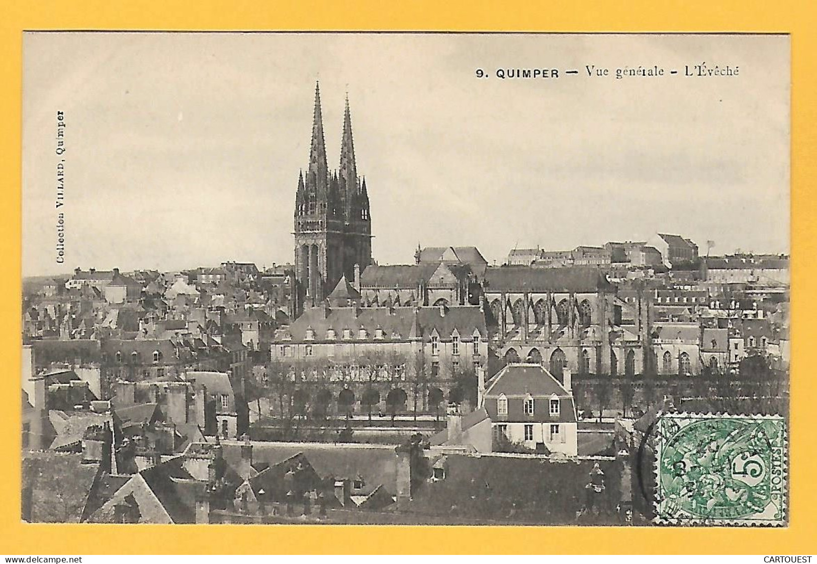 CPA Quimper - Vue Générale - 1907 - Quimper