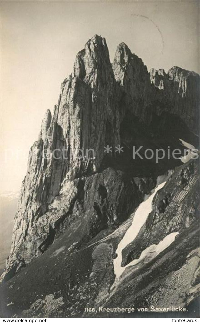 13114770 Kreuzberge Von Saxerluecke Gebirgspanorama Appenzeller Alpen Bergwelt K - Sonstige & Ohne Zuordnung