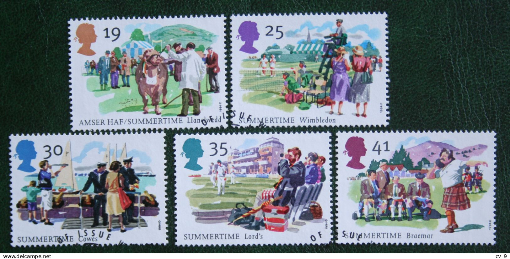 SUMMERTIME Event Cow (Mi 1529-1533) 1994 Used Gebruikt Oblitere ENGLAND GRANDE-BRETAGNE GB GREAT BRITAIN - Used Stamps