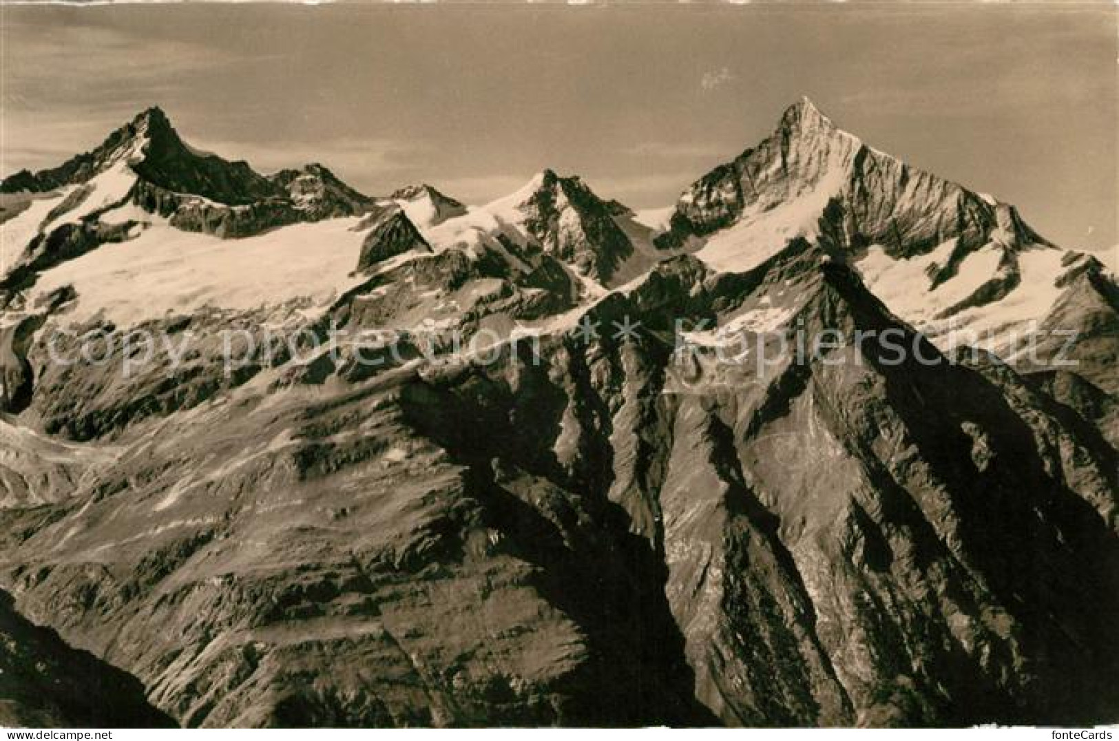 13114751 Zermatt VS Zinal Rothorn Weisshorn Gornergrat Gebirgspanorama Walliser  - Sonstige & Ohne Zuordnung