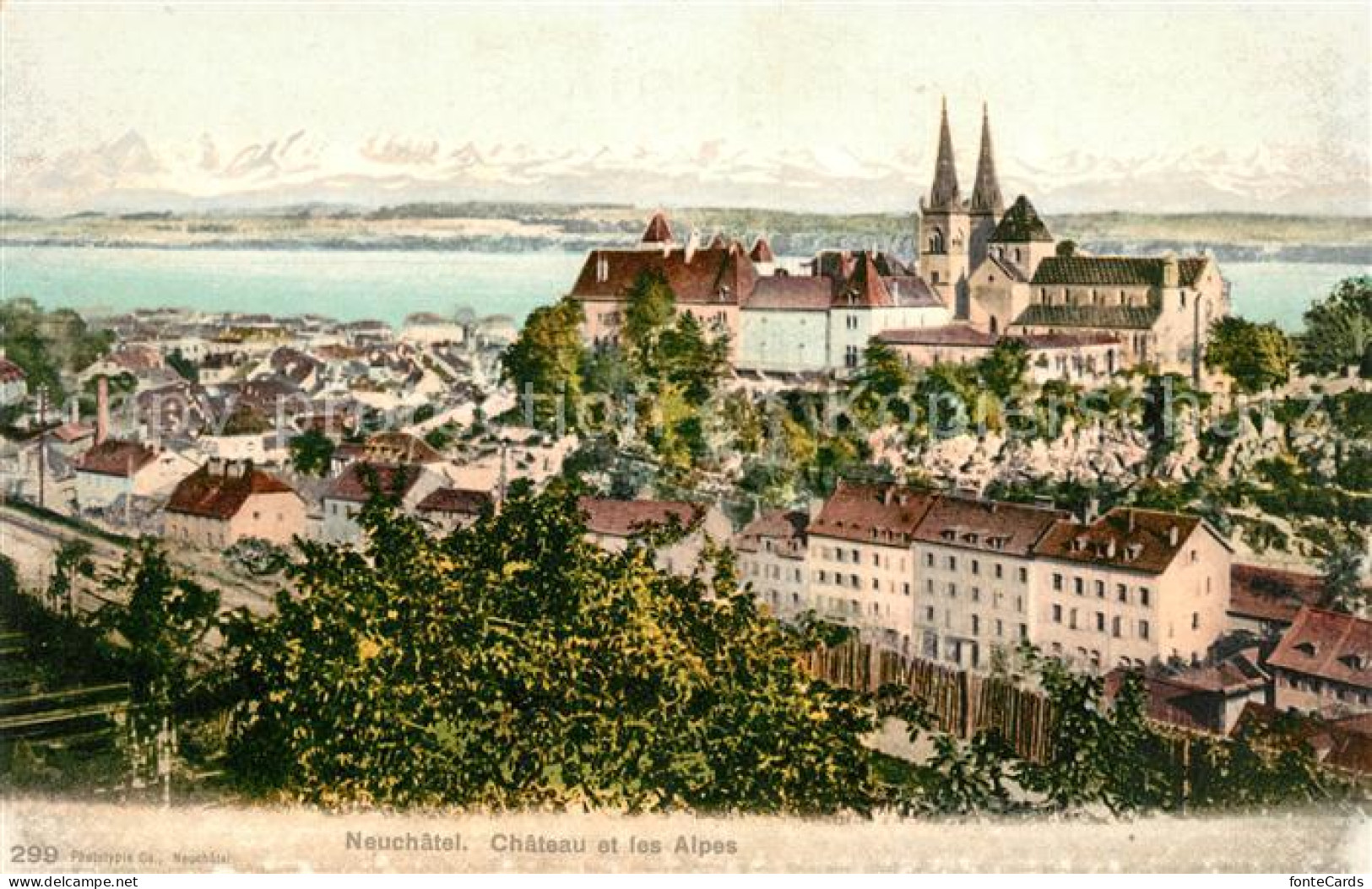 13114744 Neuchatel NE Chateau Lac Et Les Alpes Neuchatel - Autres & Non Classés