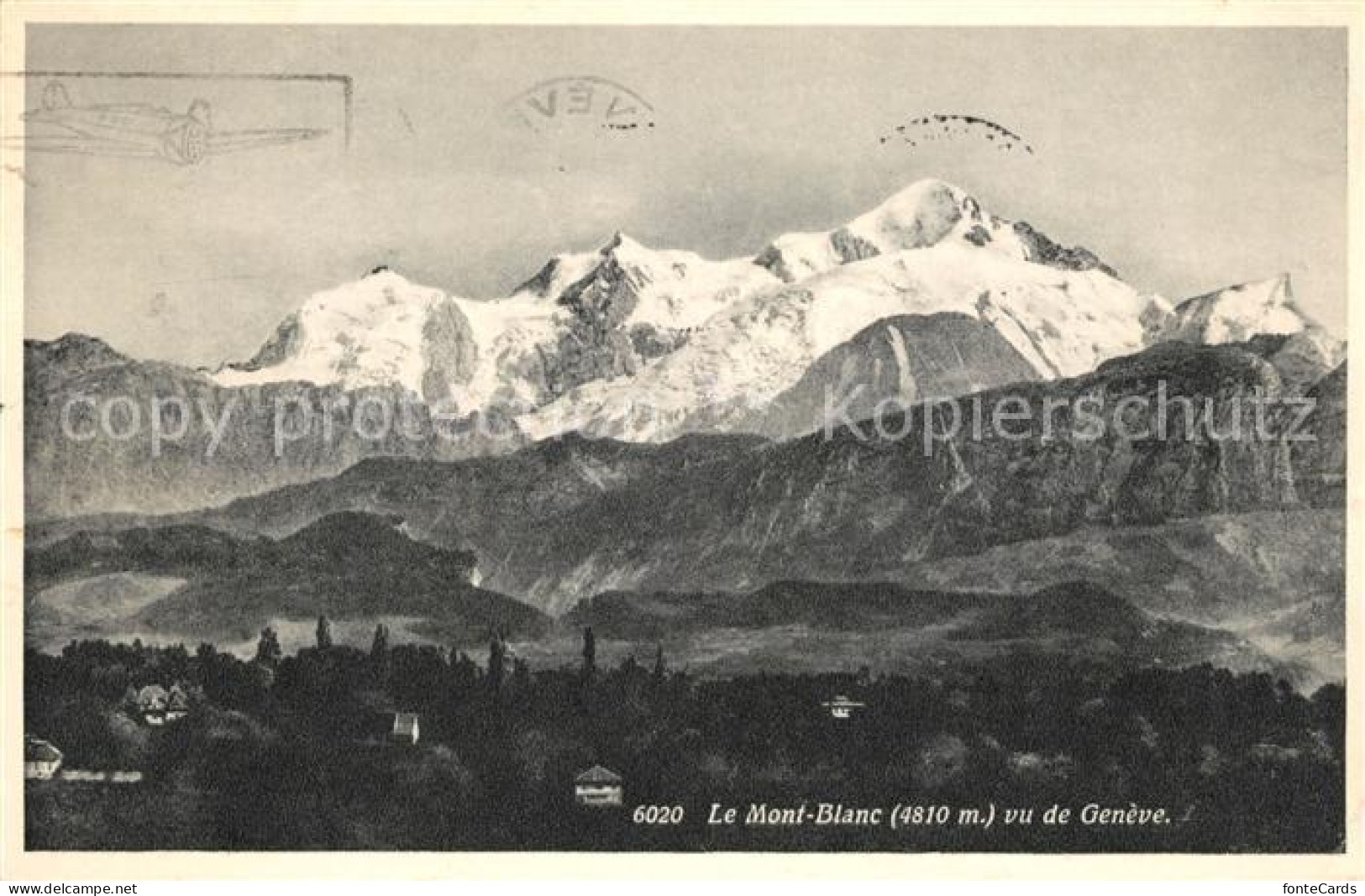 13114743 Geneve GE Vue Sur Le Mont Blanc Geneve - Autres & Non Classés