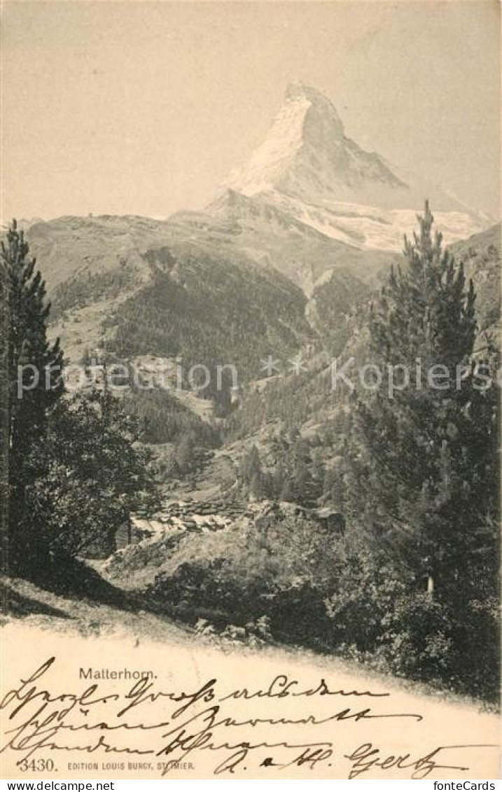 13114740 Zermatt VS Landschaftspanorama Mit Blick Zum Matterhorn Walliser Alpen  - Altri & Non Classificati