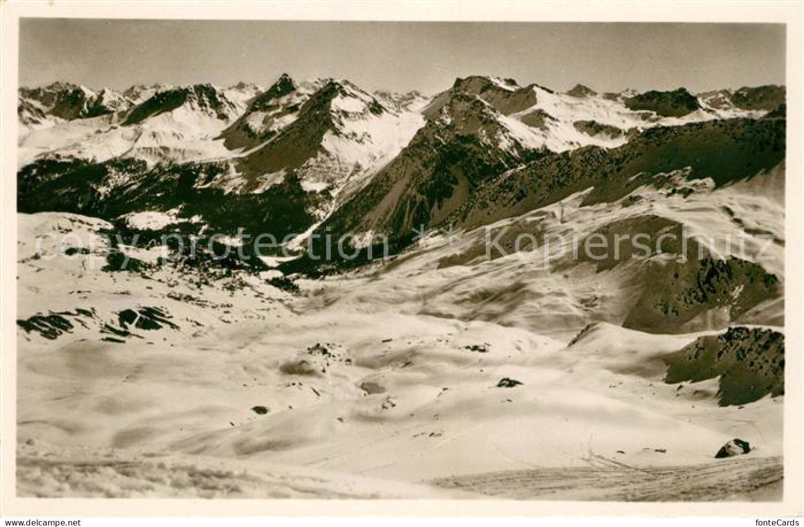 13114738 Arosa GR Blick Von Hoernlihuette Alpenpanorama Arosa - Autres & Non Classés