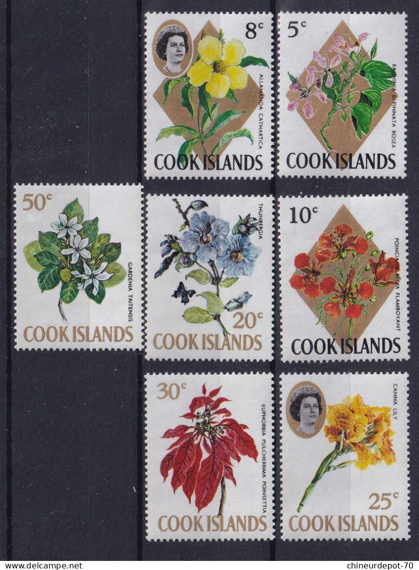 Cook Islands Fleurs Flowers Neufs Sans Charnières ** - Cookinseln