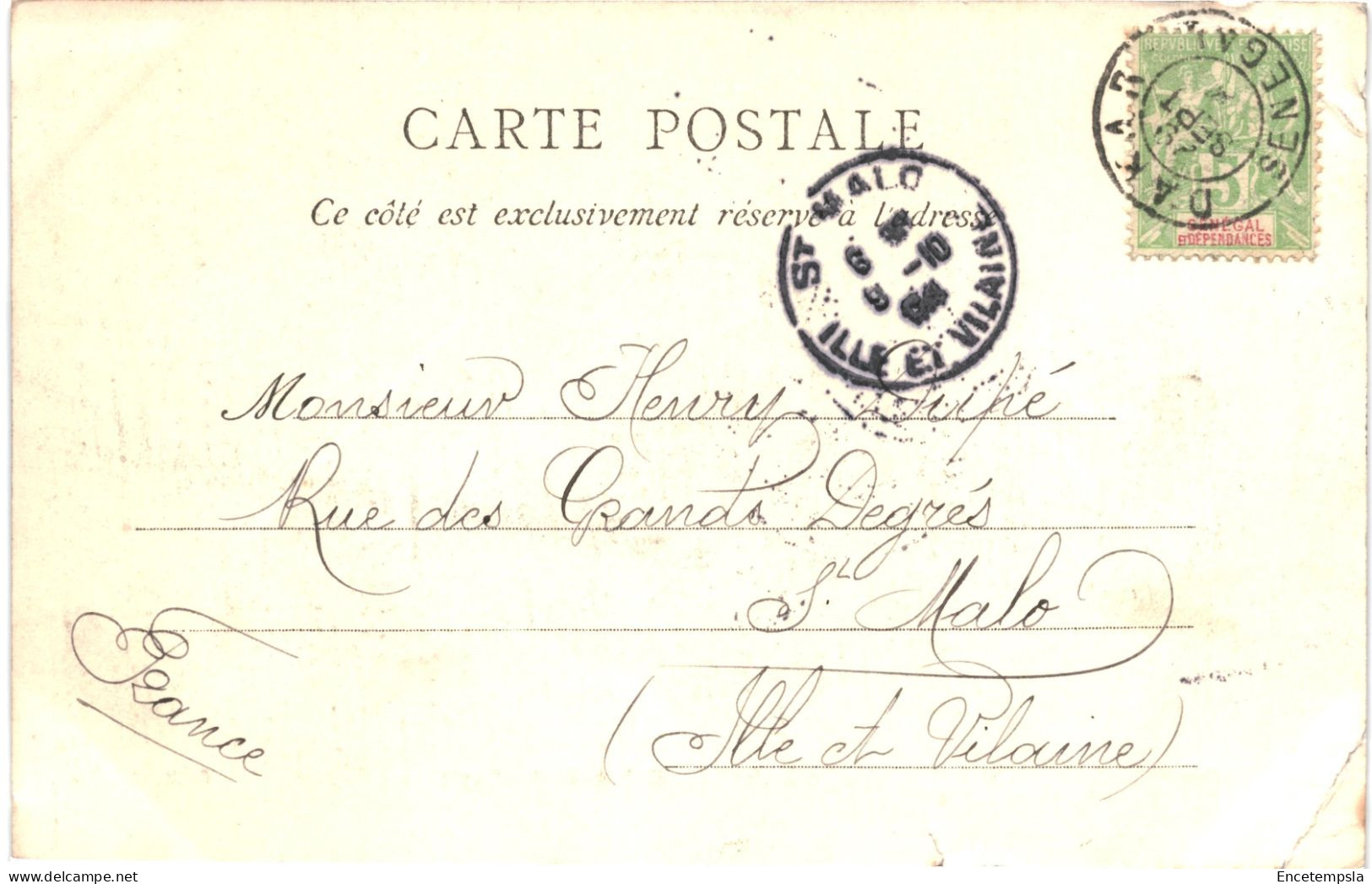CPA Carte Postale Sénégal Dakar De La Plage  1904 VM80097ok - Senegal