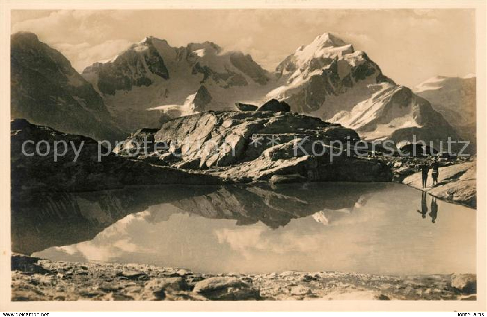 13114722 Fuorcla Surley Bergsee Blick Auf Bernina Und Roseg Alpenpanorama Fuorcl - Sonstige & Ohne Zuordnung