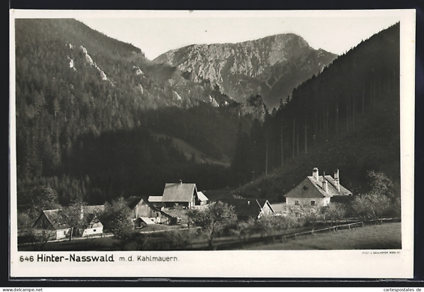 AK Hinter-Nasswald, Ortsansicht M. D. Kahlmauern  - Other & Unclassified