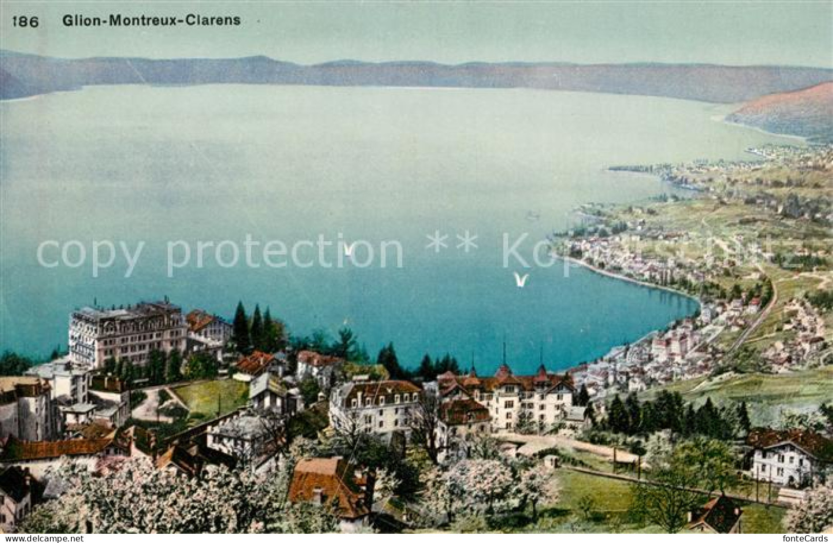 13114713 Glion Montreux Et Clarens Lac Leman Panorama Genfersee Glion - Otros & Sin Clasificación