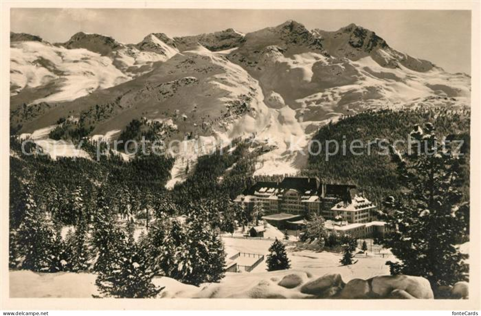 13114712 St Moritz GR Suvretta Haus Mit Piz Rosatsch Winterpanorama Alpen St. Mo - Sonstige & Ohne Zuordnung