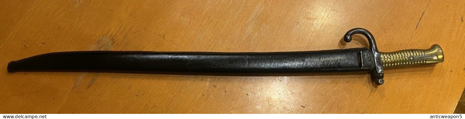 Baïonnette Pour Le Fusil Chasspot. France. M1866 (150) - Blankwaffen