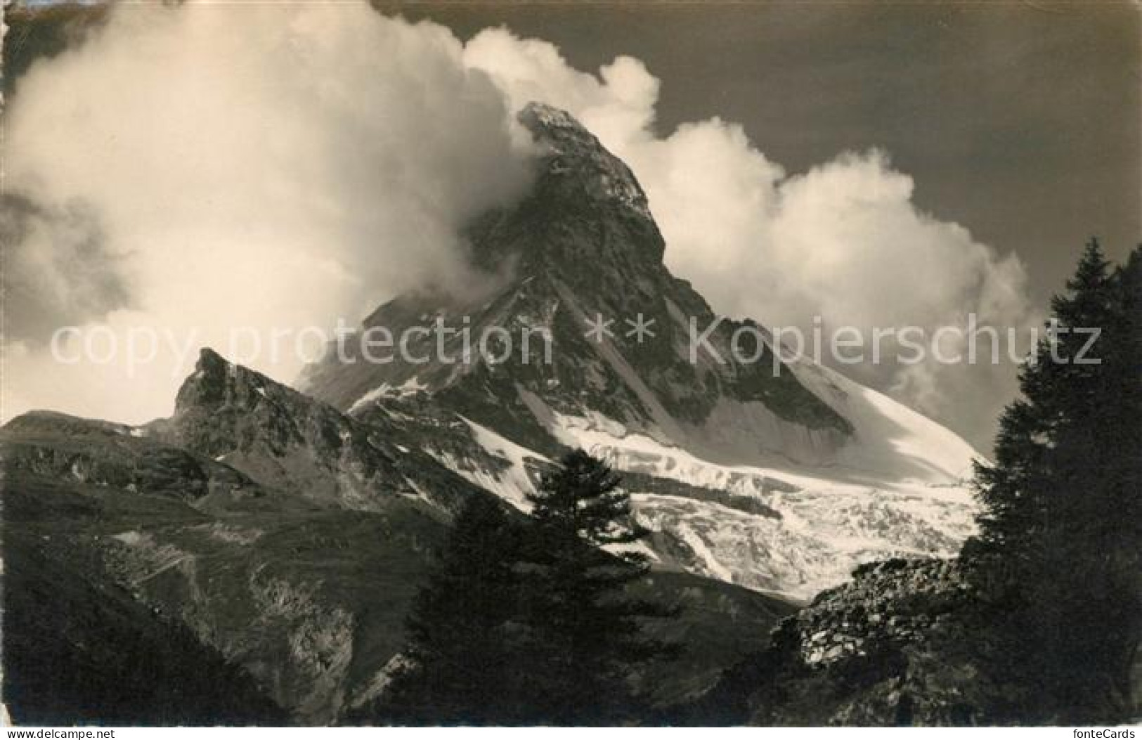 13114701 Zermatt VS Gebirgspanorama Matterhorn Walliser Alpen  - Andere & Zonder Classificatie