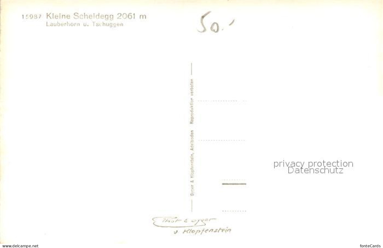 13114678 Kleine Scheidegg Interlaken Berghotels Wintersportplatz Mit Lauberhorn  - Otros & Sin Clasificación