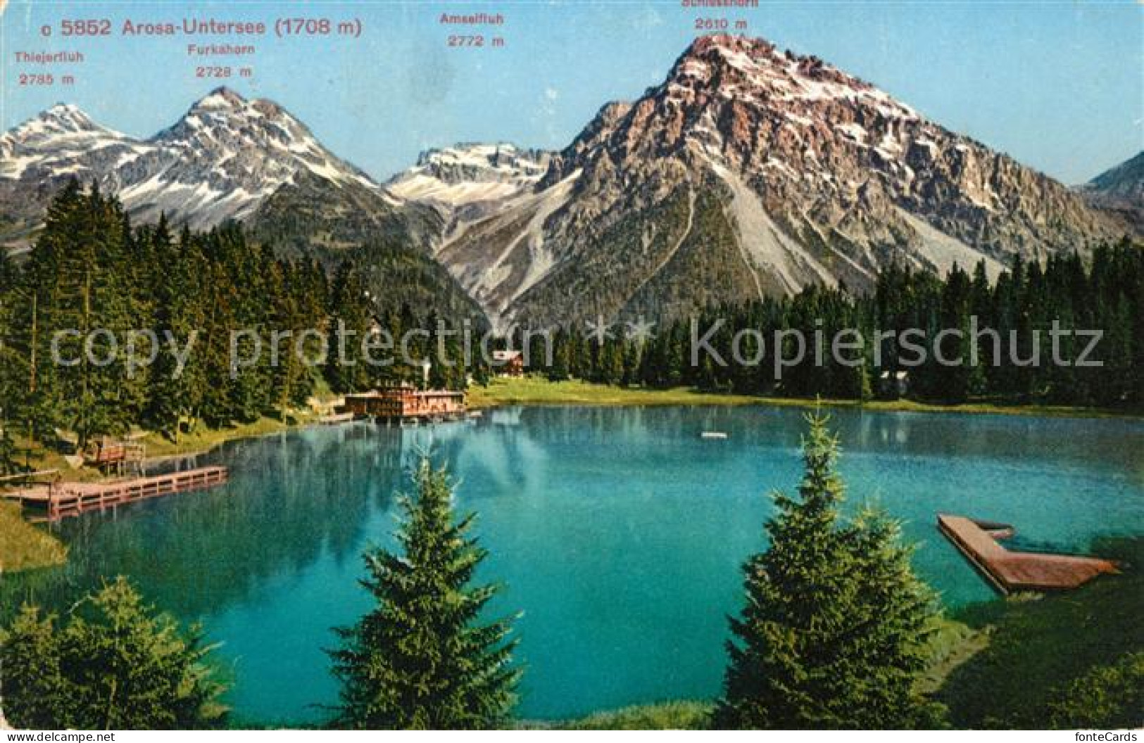 13114664 Arosa GR Untersee Alpenpanorama Arosa - Andere & Zonder Classificatie