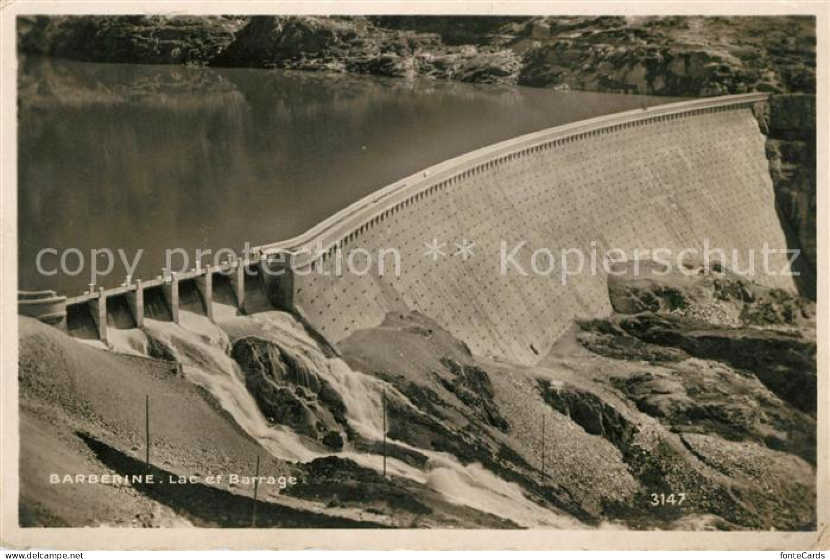 13114644 Barberine Lac Et Barrage Stausee Sperrmauer  - Andere & Zonder Classificatie