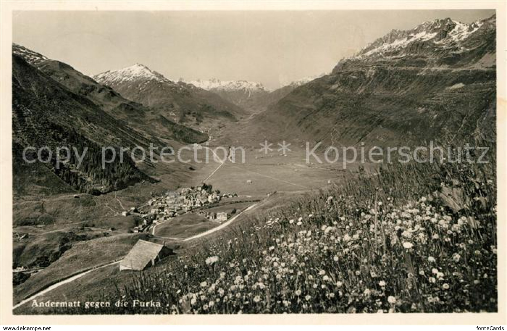 13114630 Andermatt Landschaftspanorama Gegen Die Furka Alpen Andermatt - Autres & Non Classés