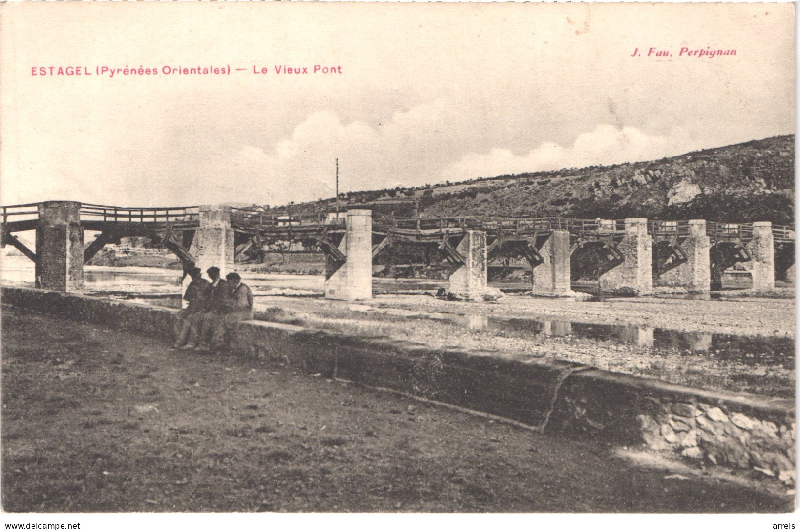 FR66 ESTAGEL - Fau - Le Vieux Pont - Animée - Belle - Sonstige & Ohne Zuordnung