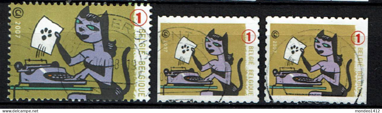 België OBP 3713,3717 - Schrijfmachines, Les Machines à écrire, Typewriters - Olivetti - Oblitérés