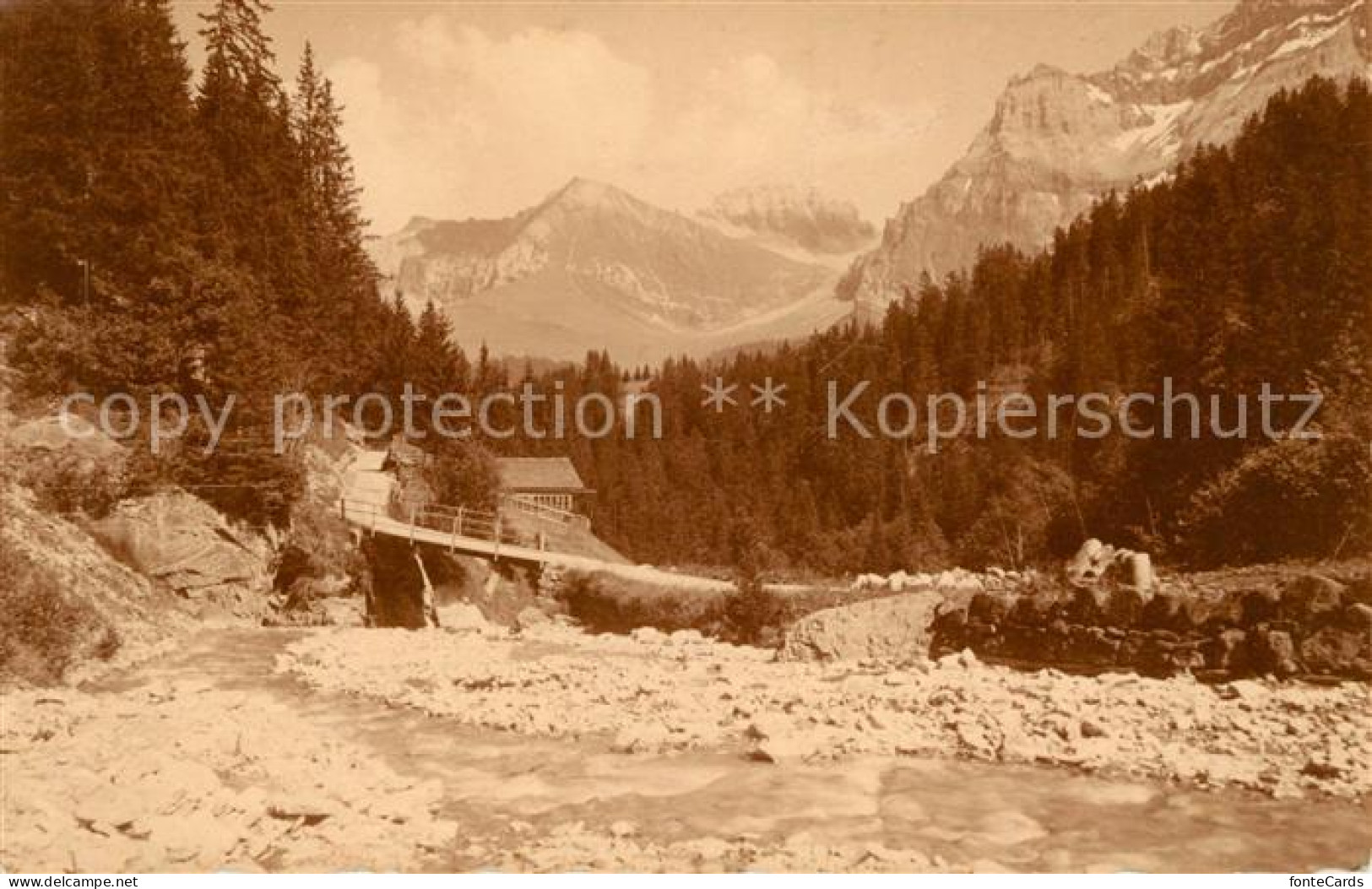 13114598 Adelboden Landschaftspanorama Bergbach Alpen Adelboden BE - Andere & Zonder Classificatie