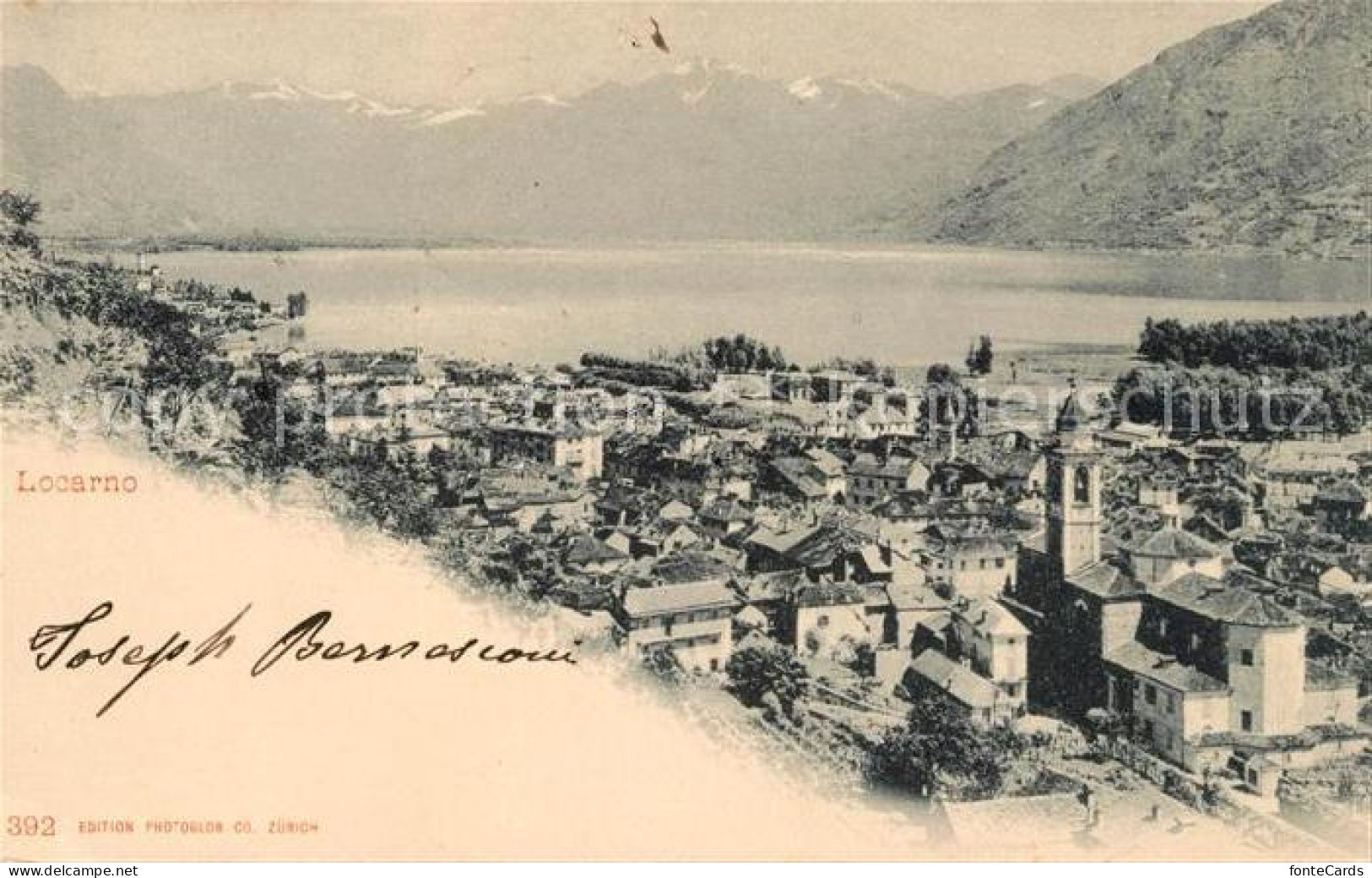 13114583 Locarno Lago Maggiore Panorama Alpen Locarno - Andere & Zonder Classificatie