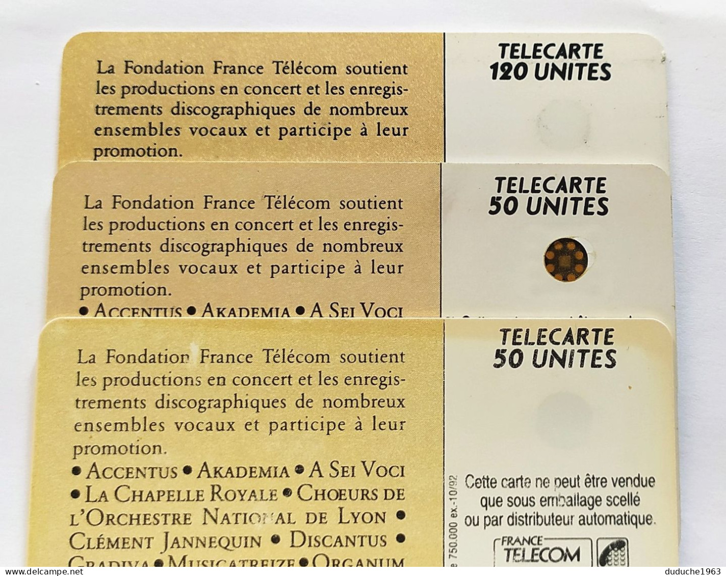 (Fauté) Télécarte France - Mécène La Musique Vocale - Ohne Zuordnung