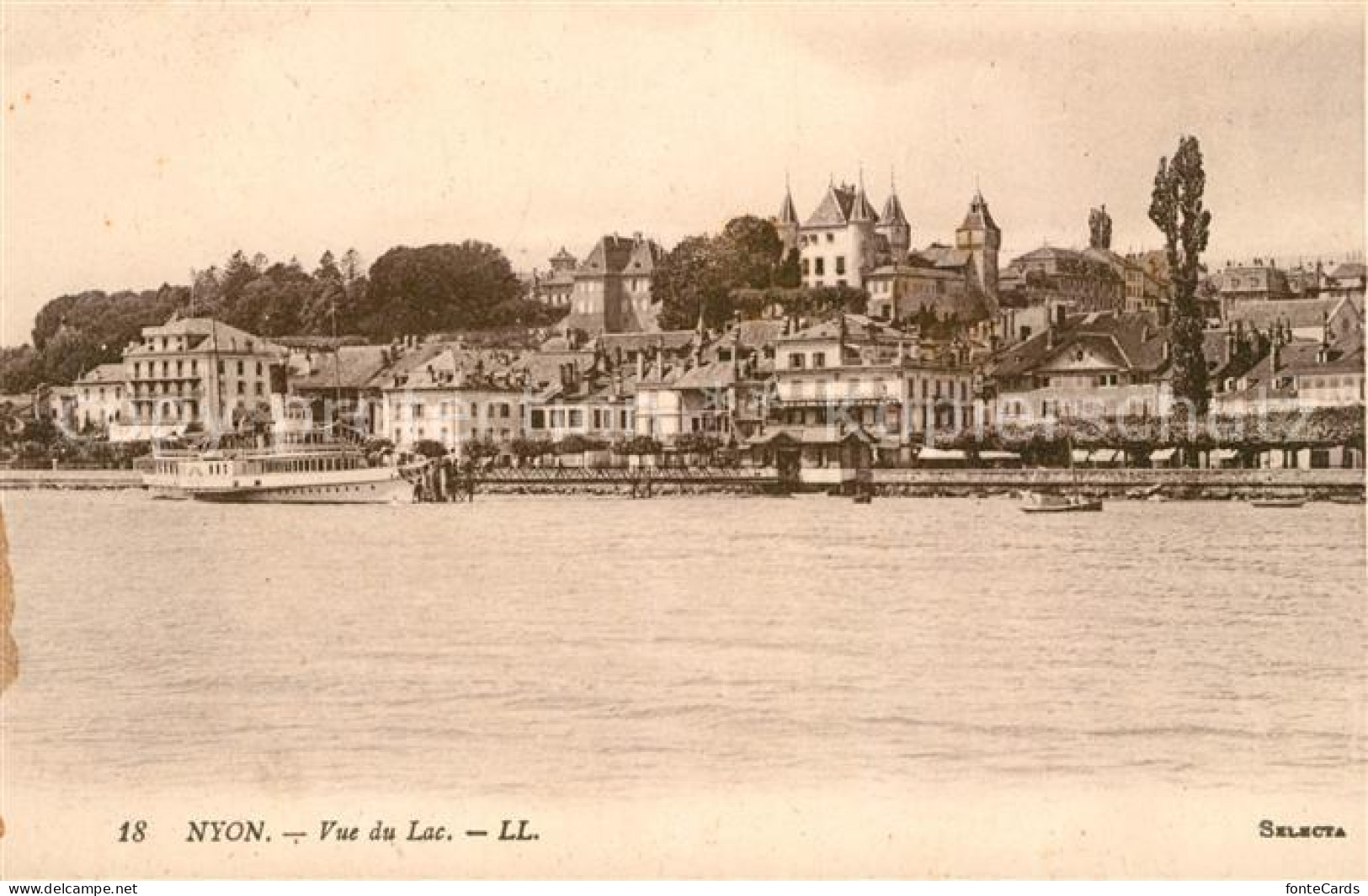 13114558 Nyon VD Vue Du Lac Leman Genfersee Nyon - Sonstige & Ohne Zuordnung