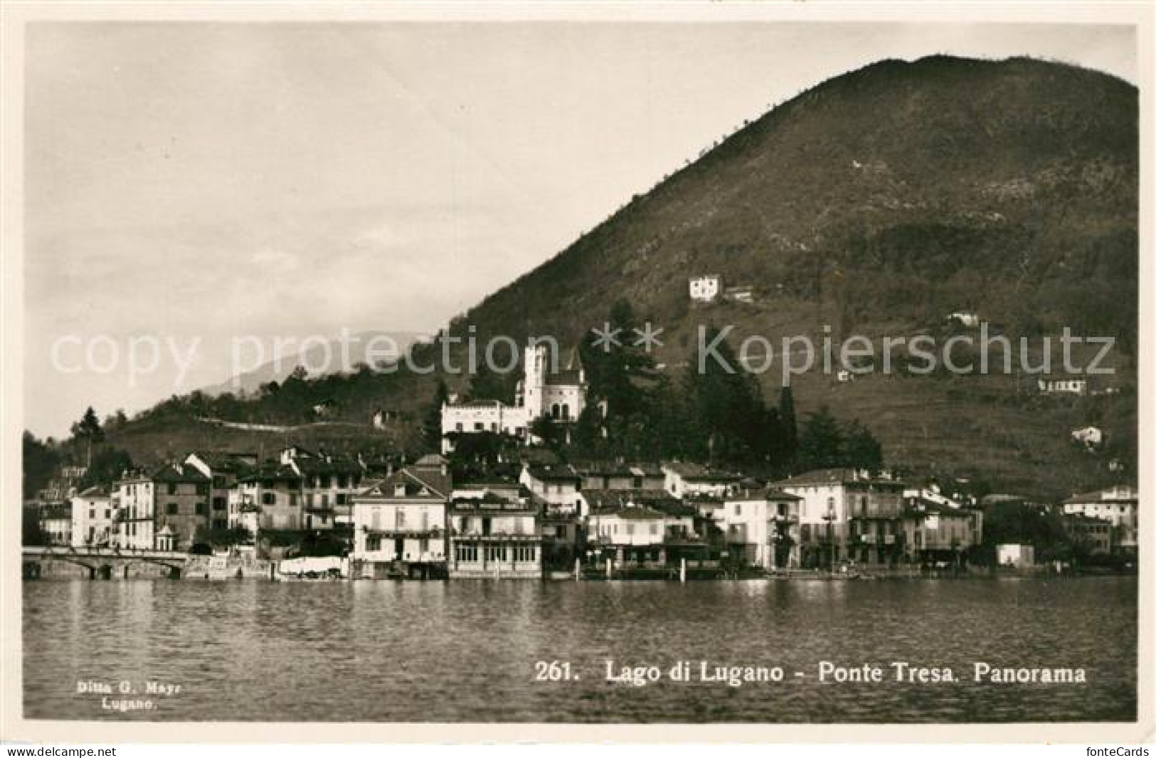 13114532 Ponte Tresa Lago Di Lugano Ansicht Vom See Aus Ponte Tresa - Autres & Non Classés