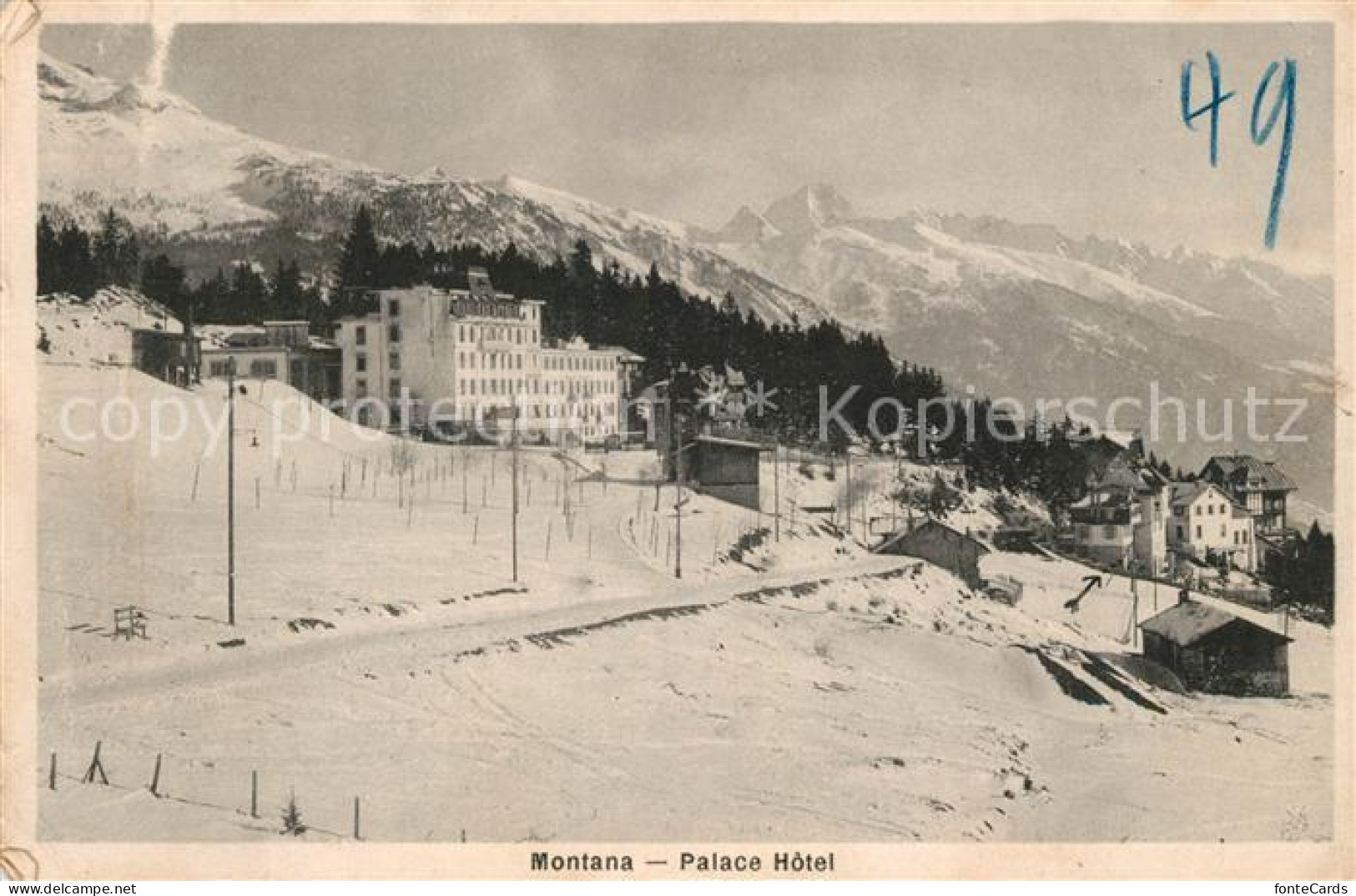 13114523 Montana Crans Palace Hotel Wintersportplatz Alpen Montana - Sonstige & Ohne Zuordnung