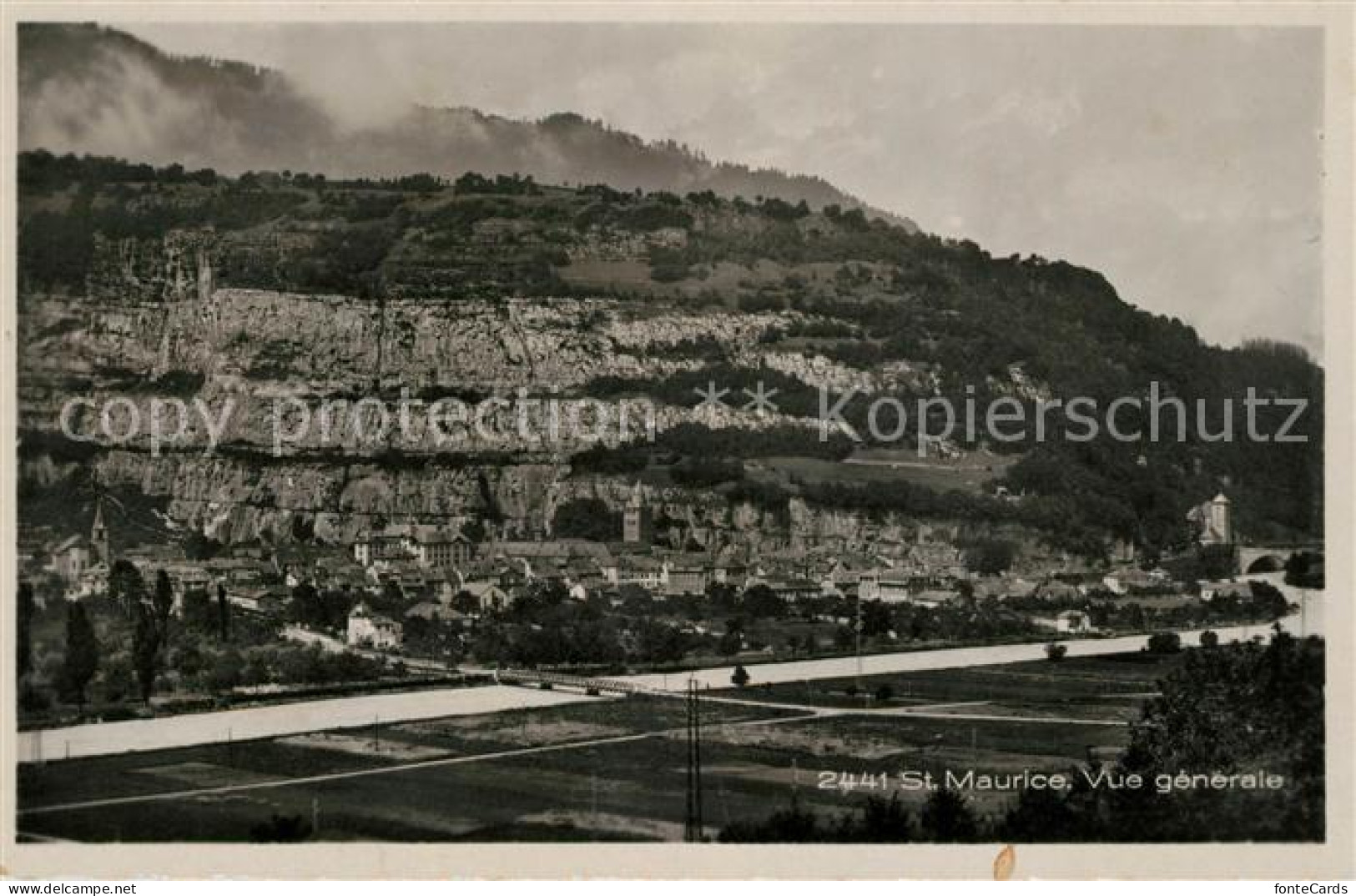 13114518 St Maurice Valais Vue Generale St-Maurice - Sonstige & Ohne Zuordnung