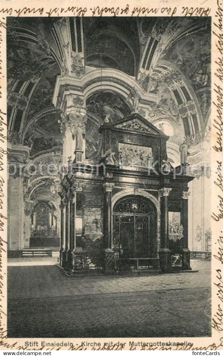 13114512 Einsiedeln SZ Stift Kirche Mit Muttergotteskapelle Einsiedeln - Altri & Non Classificati