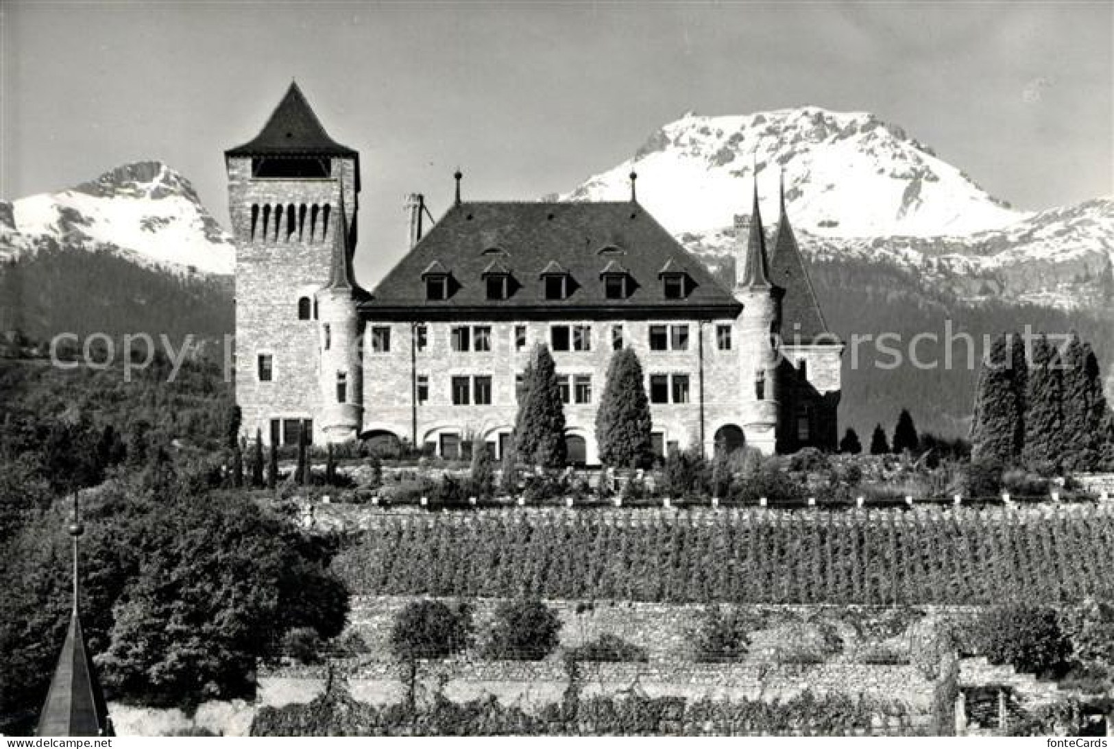 13114374 Sierre VS Chateau Mercier Mt Tubang Et Mt Bonvin Sierre - Altri & Non Classificati