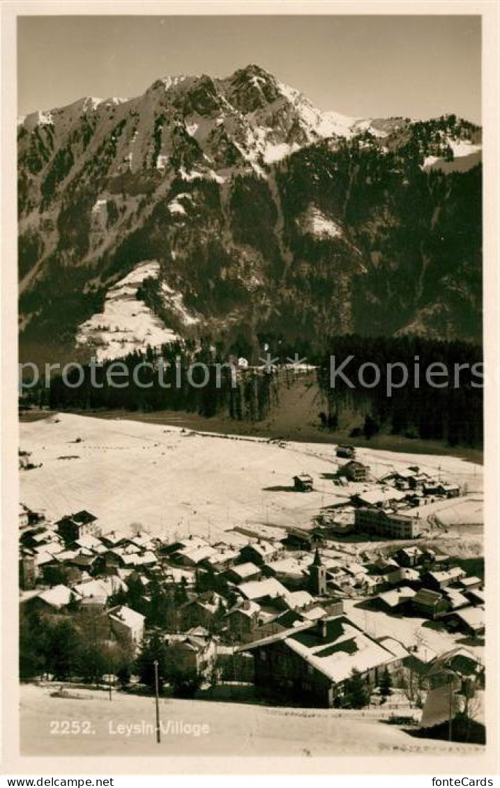 13114194 Leysin Village Et Les Alpes En Hiver Leysin - Altri & Non Classificati