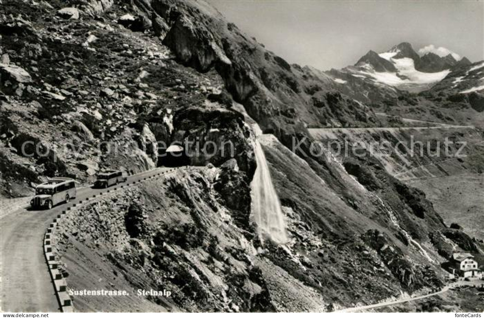 13114150 Sustenpass Hotel Steingletscher Sustenstrasse Steinalp Wasserfall Gebir - Sonstige & Ohne Zuordnung