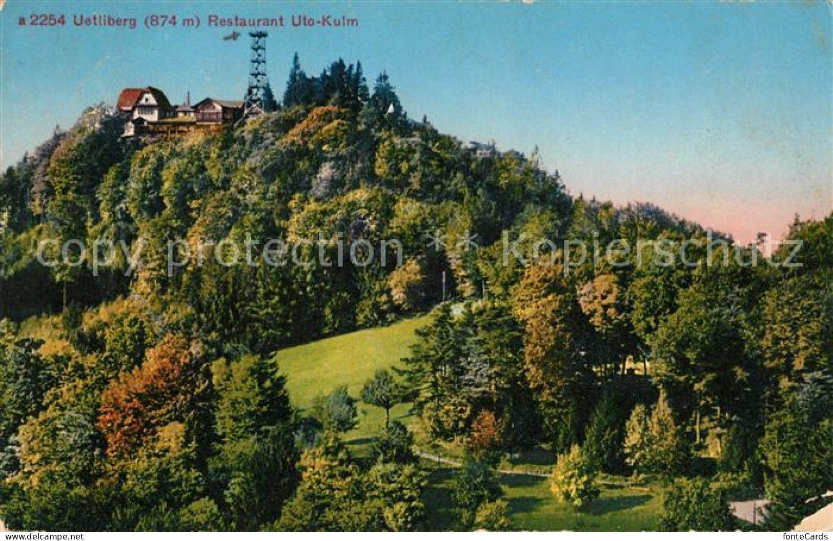 13114141 Uetliberg ZH Restaurant Uto Kulm Wollmann Sammlung 1899 Uetliberg Zueri - Sonstige & Ohne Zuordnung