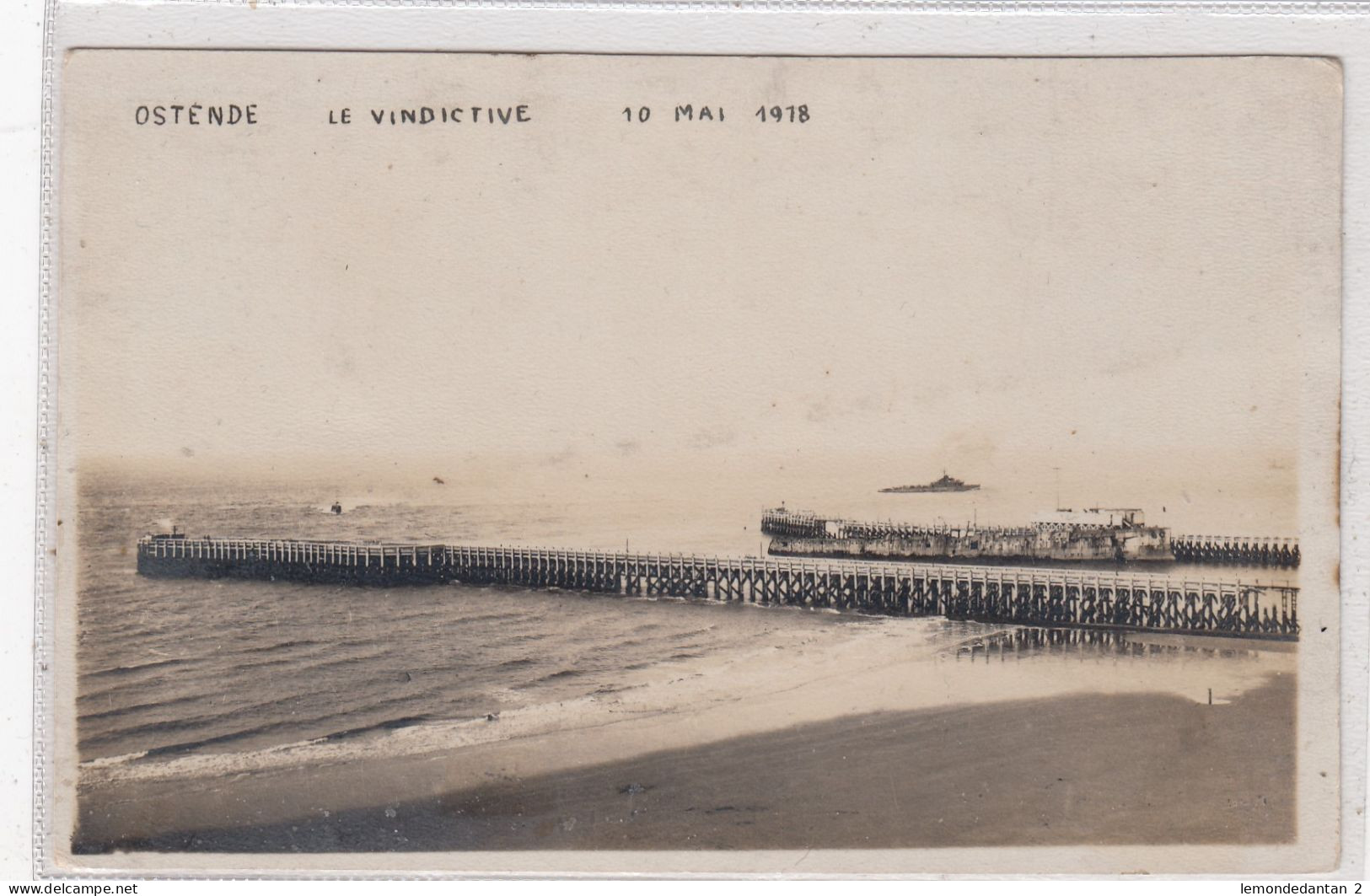 Ostende. Le Vindictive, 10 Mai 1918. * - Oostende