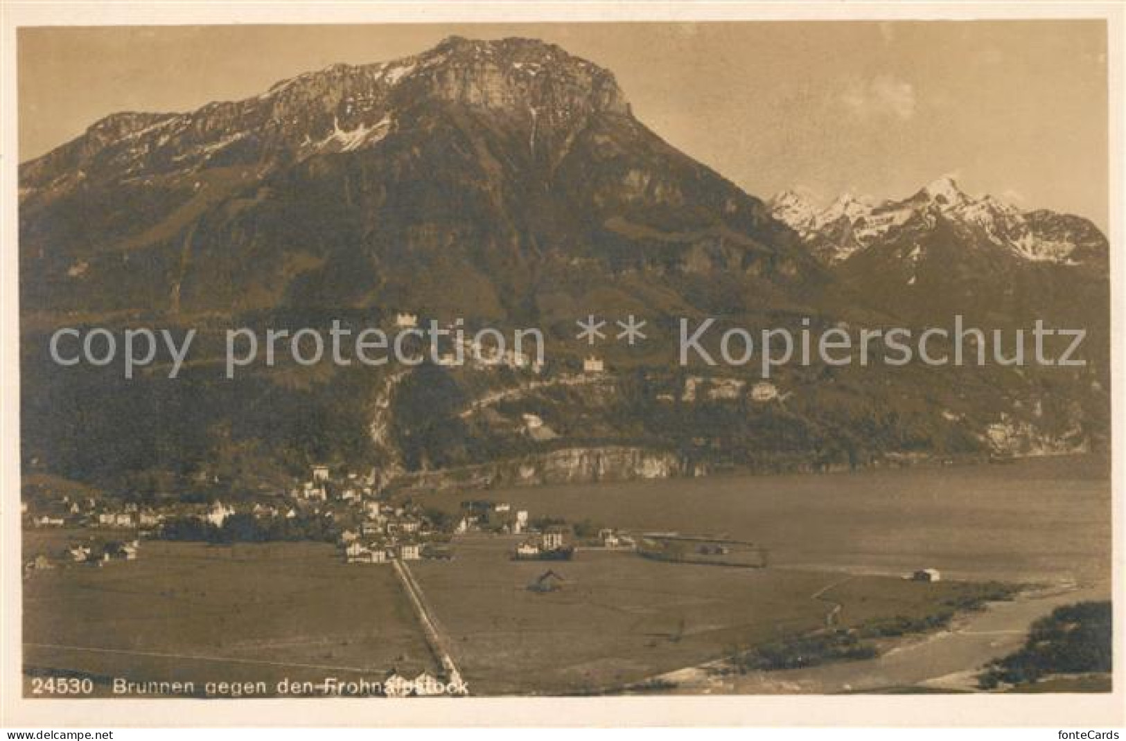 13114131 Brunnen SZ Panorama Blick Gegen Frohnalpstock Vierwaldstaettersee Brunn - Sonstige & Ohne Zuordnung