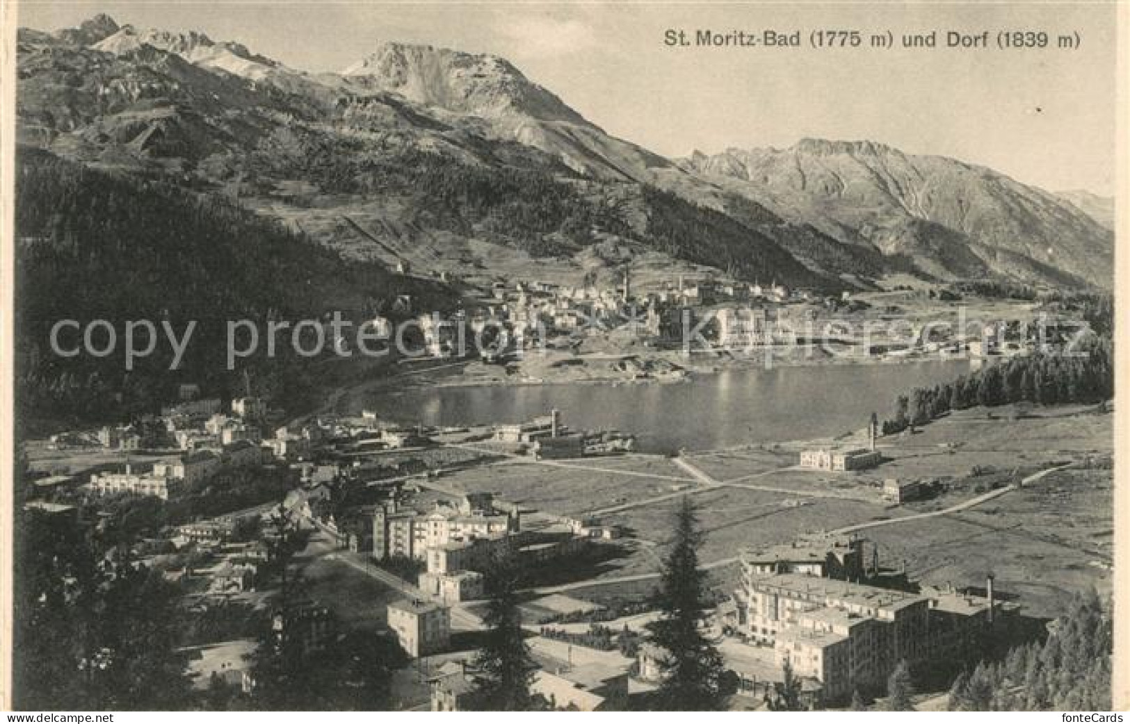 13114112 St Moritz Bad GR Und Dorf Alpenpanorama St. Moritz - Andere & Zonder Classificatie