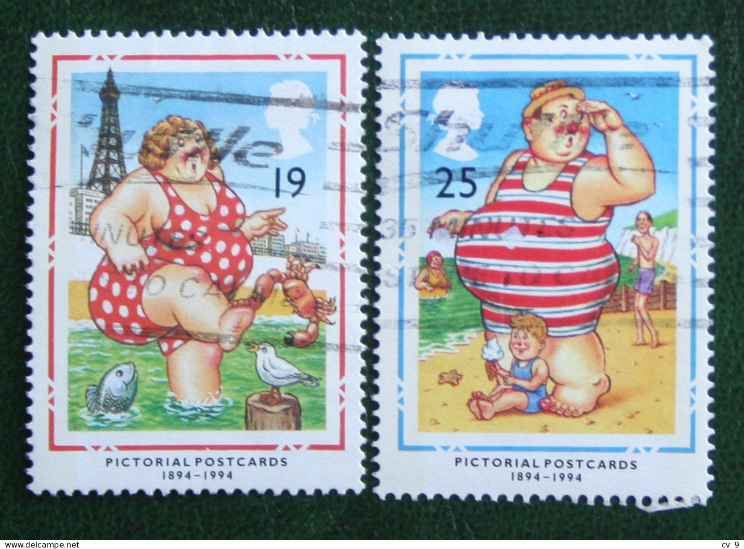 Beach Cartoon Mi 1508-1509 Yv 1753-1754 SG 1815-16 1994 Used Gebruikt Oblitere ENGLAND GRANDE-BRETAGNE GB GREAT BRITAIN - Used Stamps