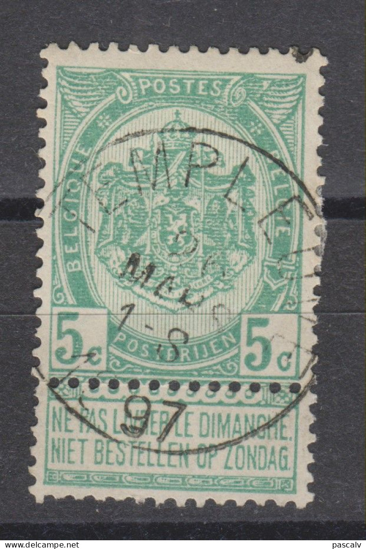 COB 56 Oblitération Centrale TEMPLEUVE - 1893-1907 Coat Of Arms