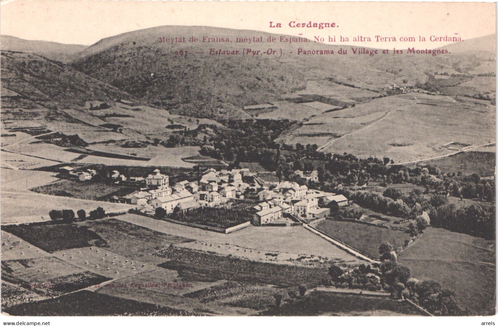 FR66 ESTAVAR - Brun 267 - Panorama Du Village Et Les Montagnes - Belle - Sonstige & Ohne Zuordnung