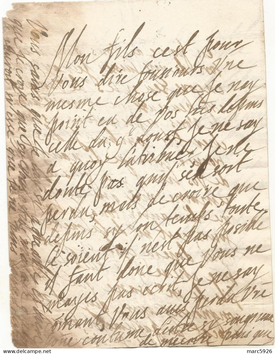 N°1972 ANCIENNE LETTRE DE ELISABETH DE NASSAU AU DUC DE BOUILLON DATE 1626 - Historical Documents