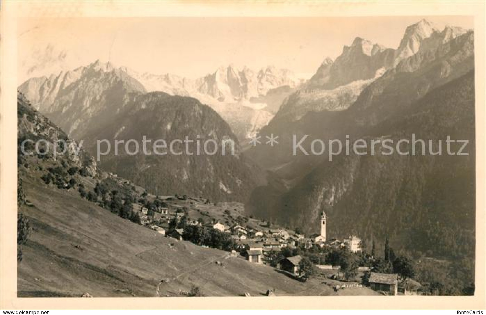 13113898 Soglio Panorama Mit Bondascagruppe Bergeller Alpen Soglio - Autres & Non Classés