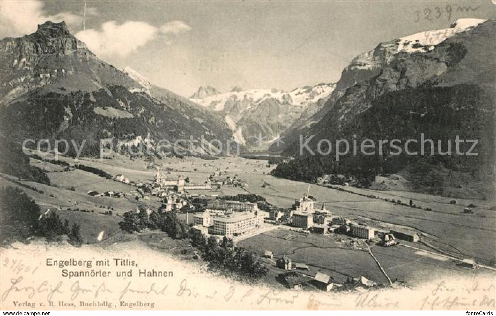 13113881 Engelberg OW Landschaftspanorama Mit Titlis Spannoerter Und Hahnen Urne - Otros & Sin Clasificación