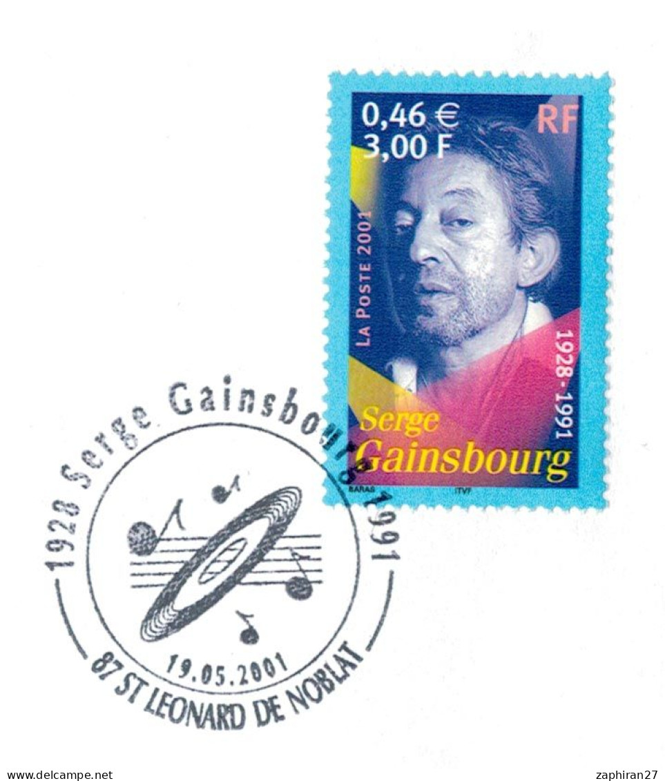 FLAMME ST LEONARD DE NOBLAT (87) SERGE GAINSBOURG 1928-1991 #744# - Singers