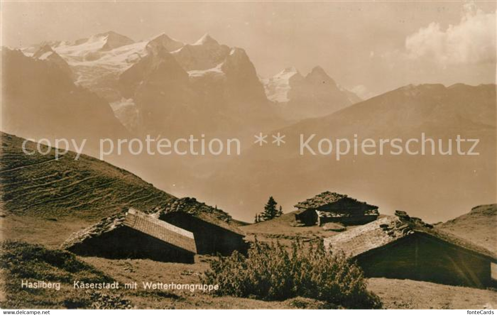 13113871 Hasliberg Kaeserstadt Mit Wetterhorngruppe Berner Alpen Berghuetten Has - Sonstige & Ohne Zuordnung