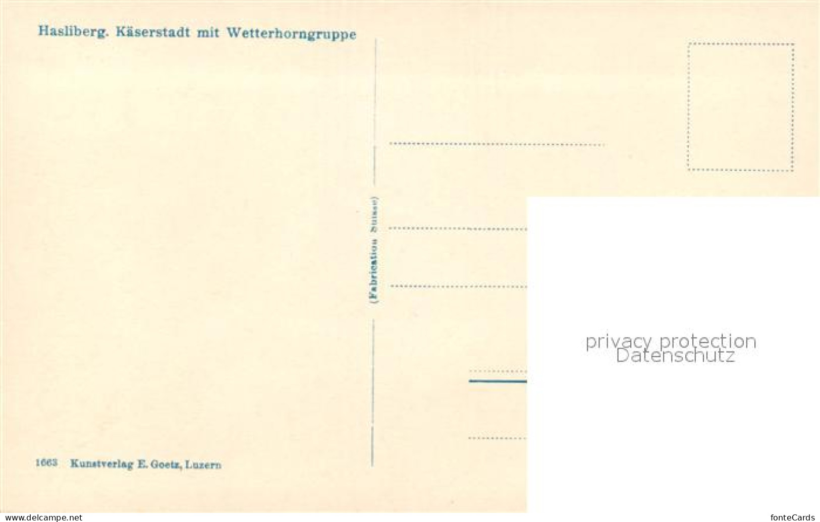 13113871 Hasliberg Kaeserstadt Mit Wetterhorngruppe Berner Alpen Berghuetten Has - Sonstige & Ohne Zuordnung