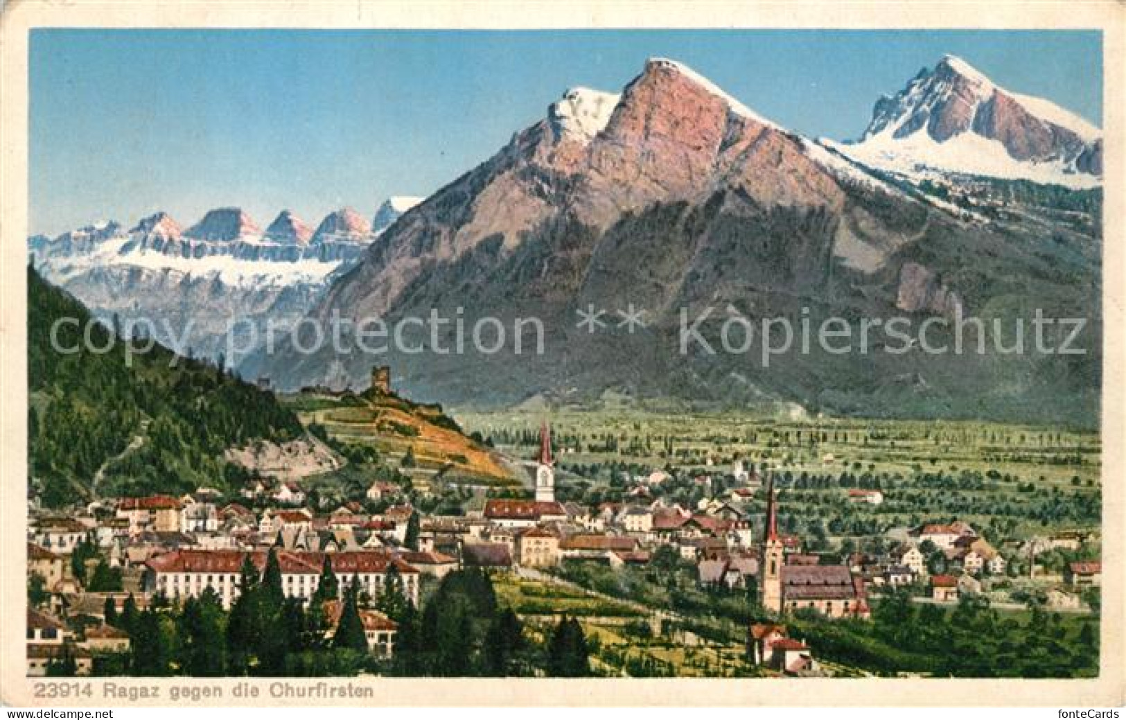 13113863 Ragaz Bad Panorama Blick Gegen Die Churfirsten Appenzeller Alpen Bad Ra - Andere & Zonder Classificatie